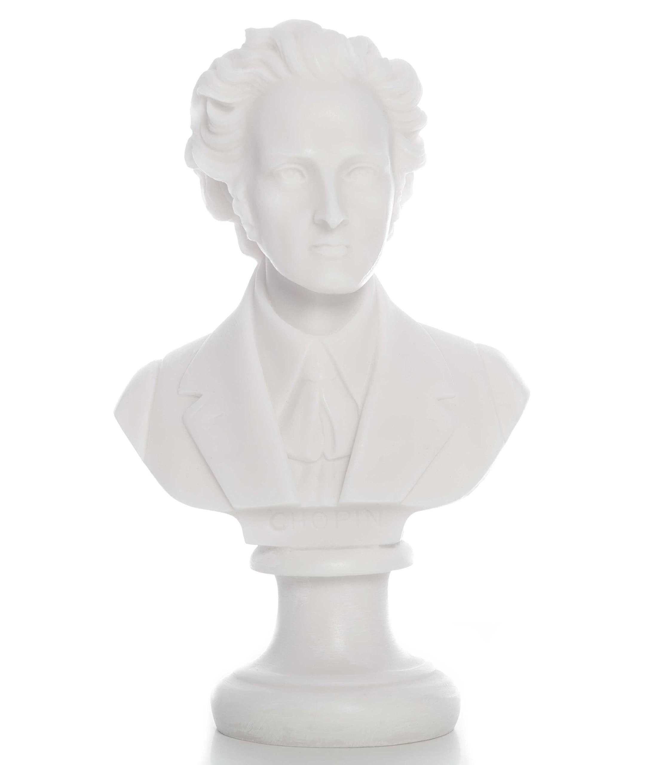 Great Composers: Chopin Bust Statue with Roundbase
