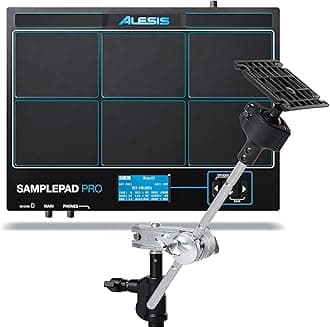 Sample Pad Pro + Multipad Clamp - Percussion and Sample-Triggering Instrument With Dual Zone Rubber Pads and Mounting System With Boom Arm