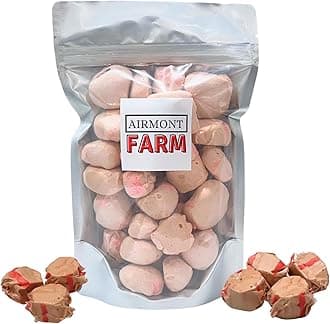 Freeze-Dried Candy Salt Water Taffy 2 oz - Cut To Bite Sized Pieces - Ships In Box - Deliciously Crunchy, Intense Flavor, Lightweight Snack (Cherry Cola)