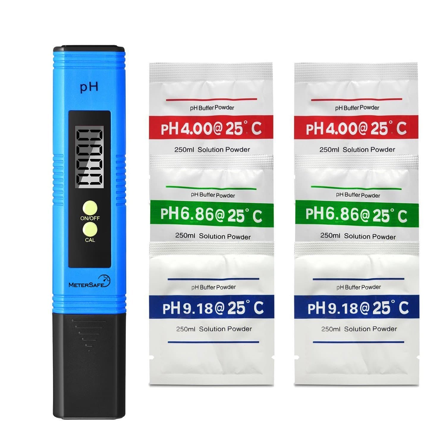 Digital Ph Meter / Water Quality Tester kit For Household Drinking Water, Hydroponics, laboratory, aquarium, swimming pools, 0.01 Res, 0.00 - 14.0 range, Calibration Buffer Solution Powder