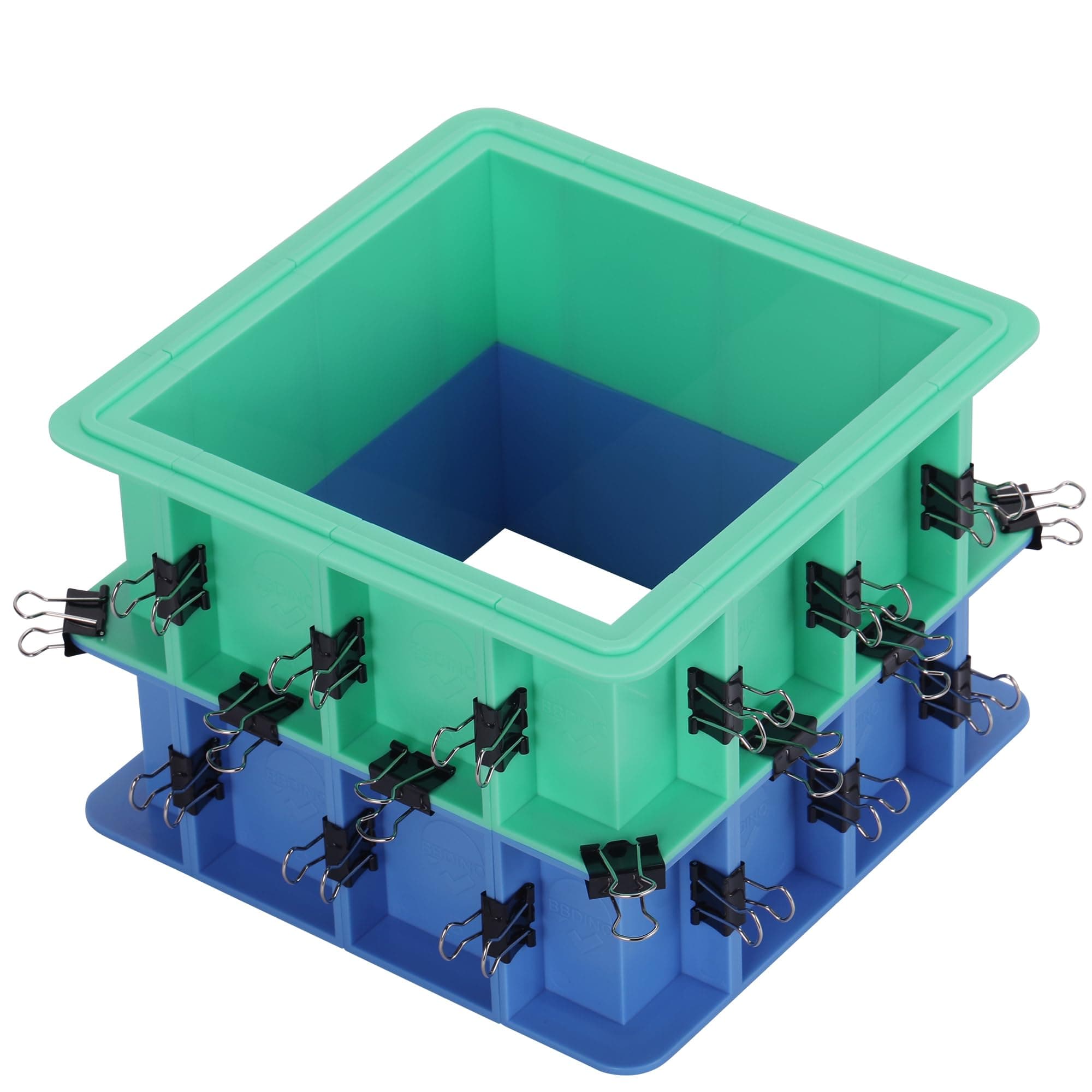 BBDINO Adjustable Mold Housing Kit for Silicone Mold Making - 2 Sets Easy Demolding Box - Free Combination & Tierable- Ideal for Silicone/Soap/Wax Molds