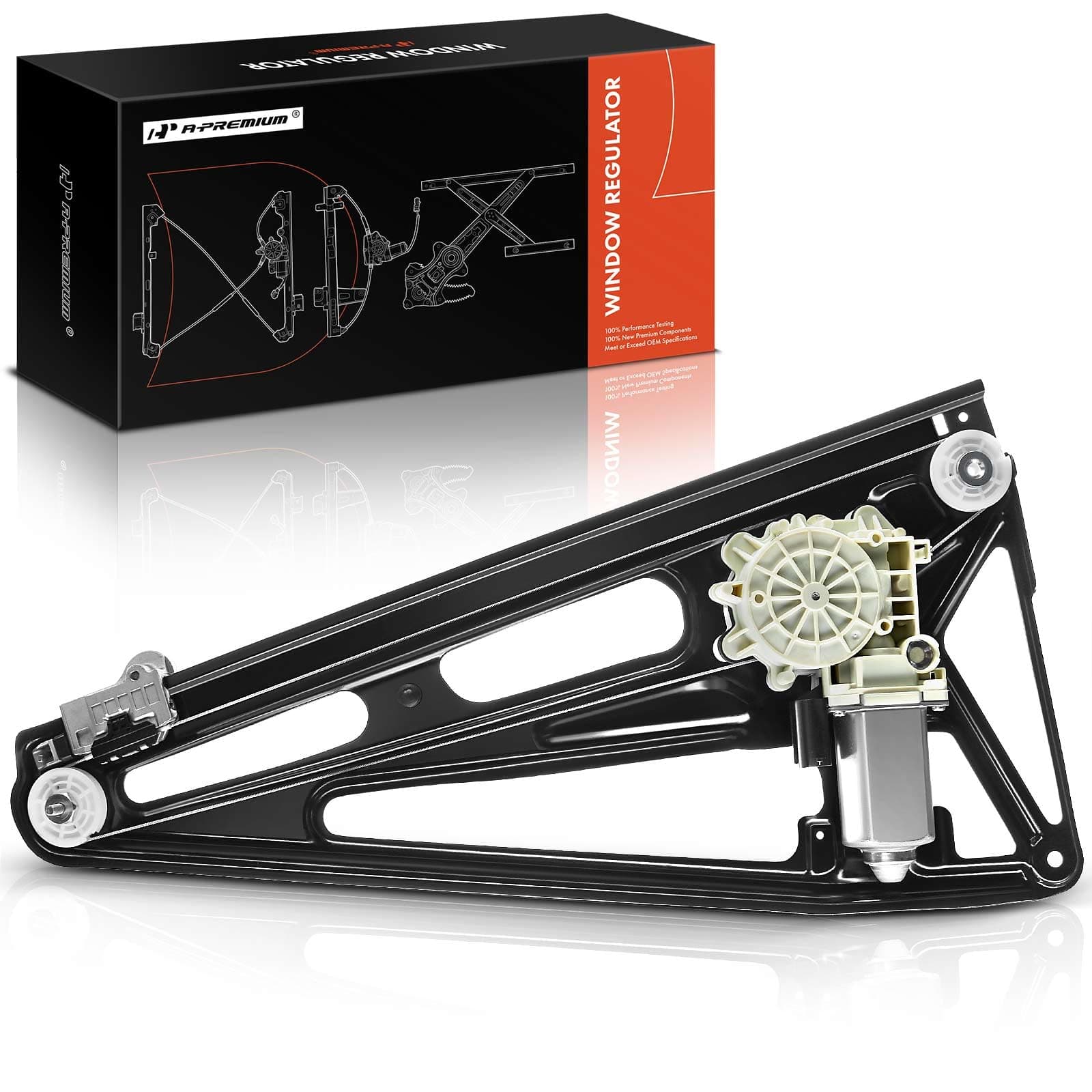 Power Window Regulator with Motor Replacement for BMW E38 740i 740iL 750iL 1994-2001 Rear Right Passenger Side