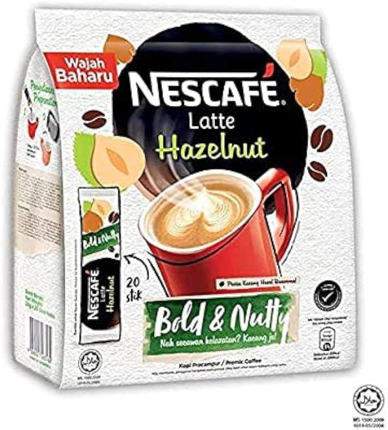 Bold & Nutty, Hazelnut, Coffee, 480 g