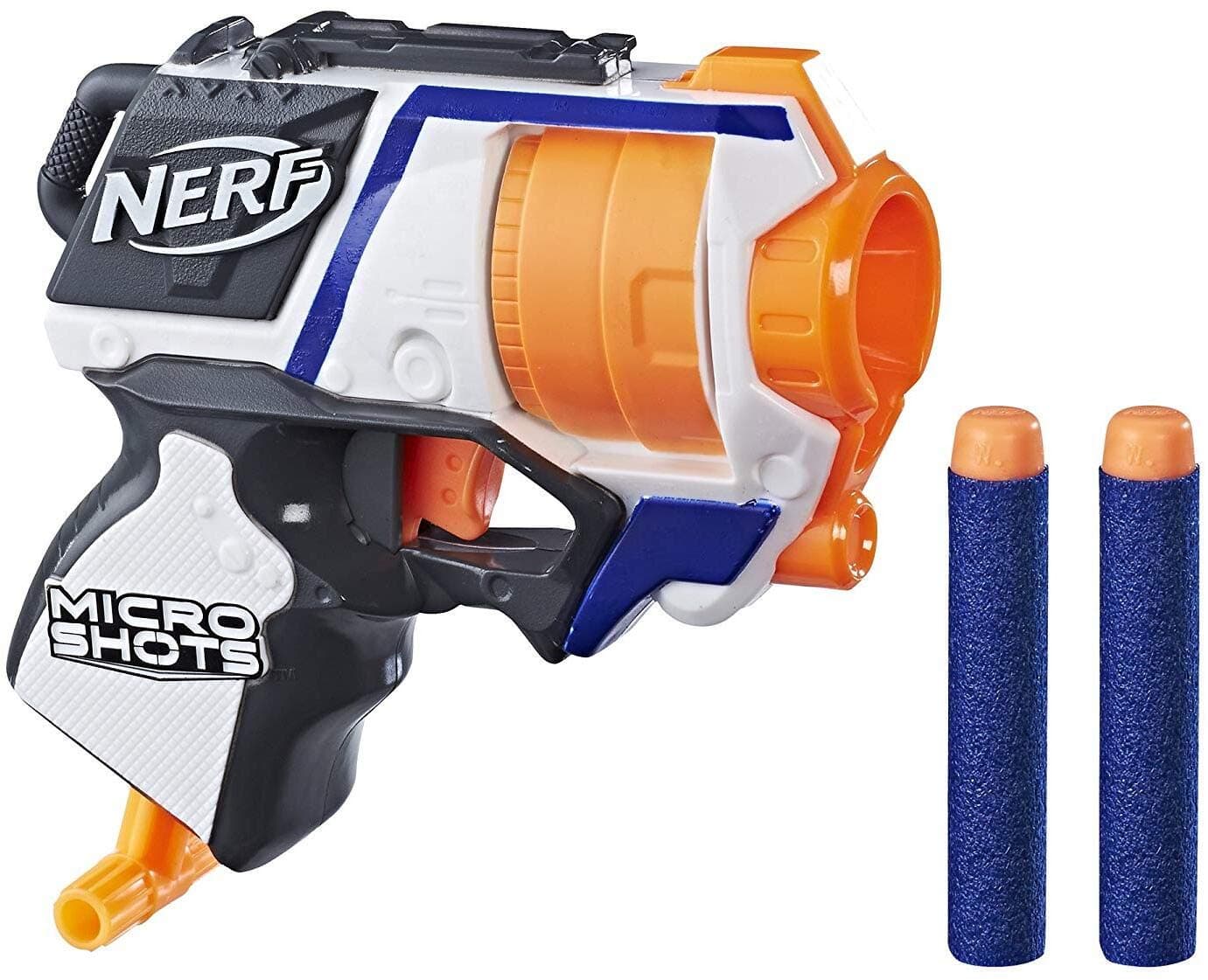 MicroShots N-Strike Elite Strongarm, Includes blaster and 2 darts, For Kids Ages 8 years Old and Up (Multicolour)