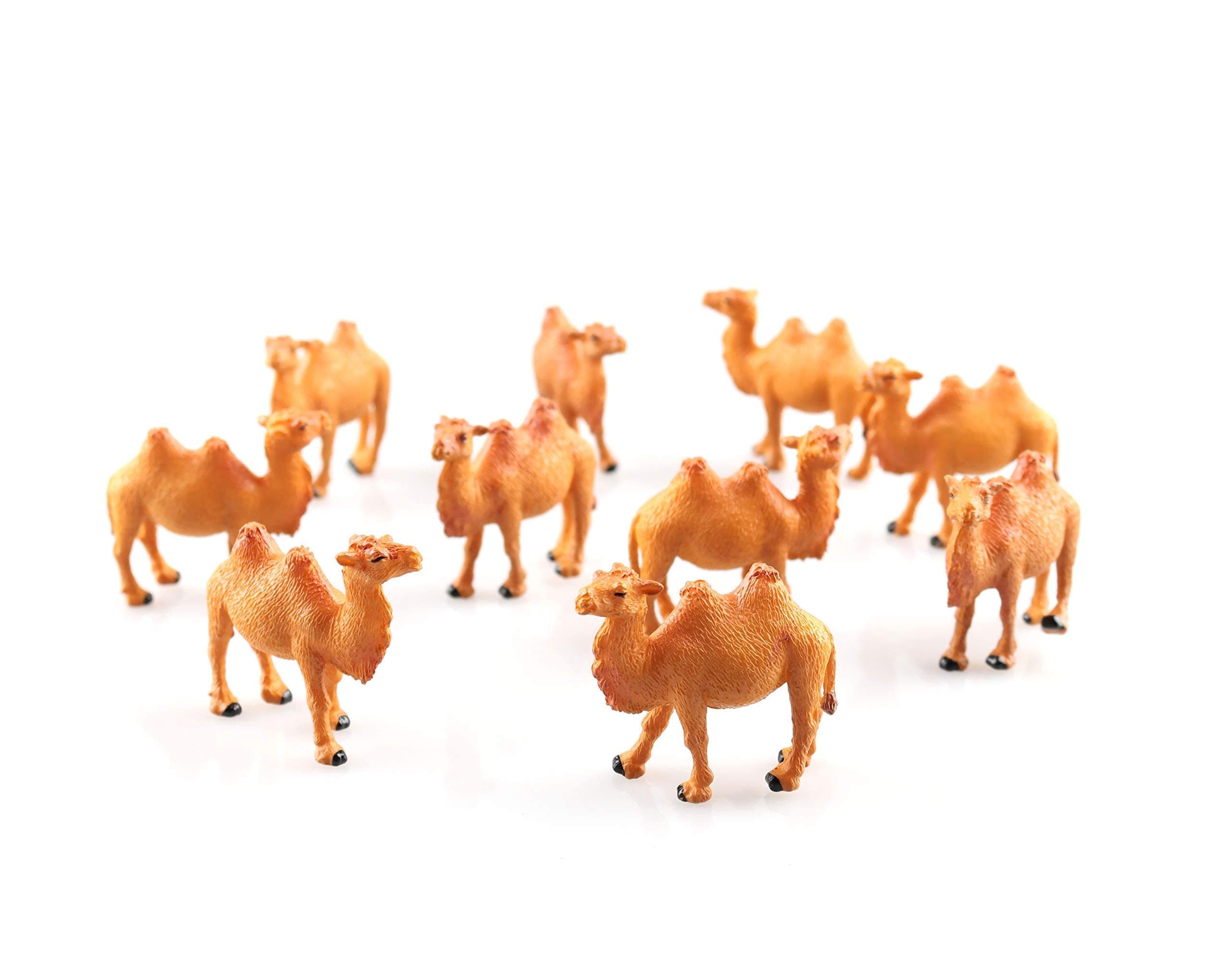 X Hot Popcorn 10 Pcs Camel Figurine Mini Camels Hand Painted Camel Figurines Miniature Bactrian Camel Model Statue Wildlife Table Desktop Figurine Cake Toppers - Home Decor Collection