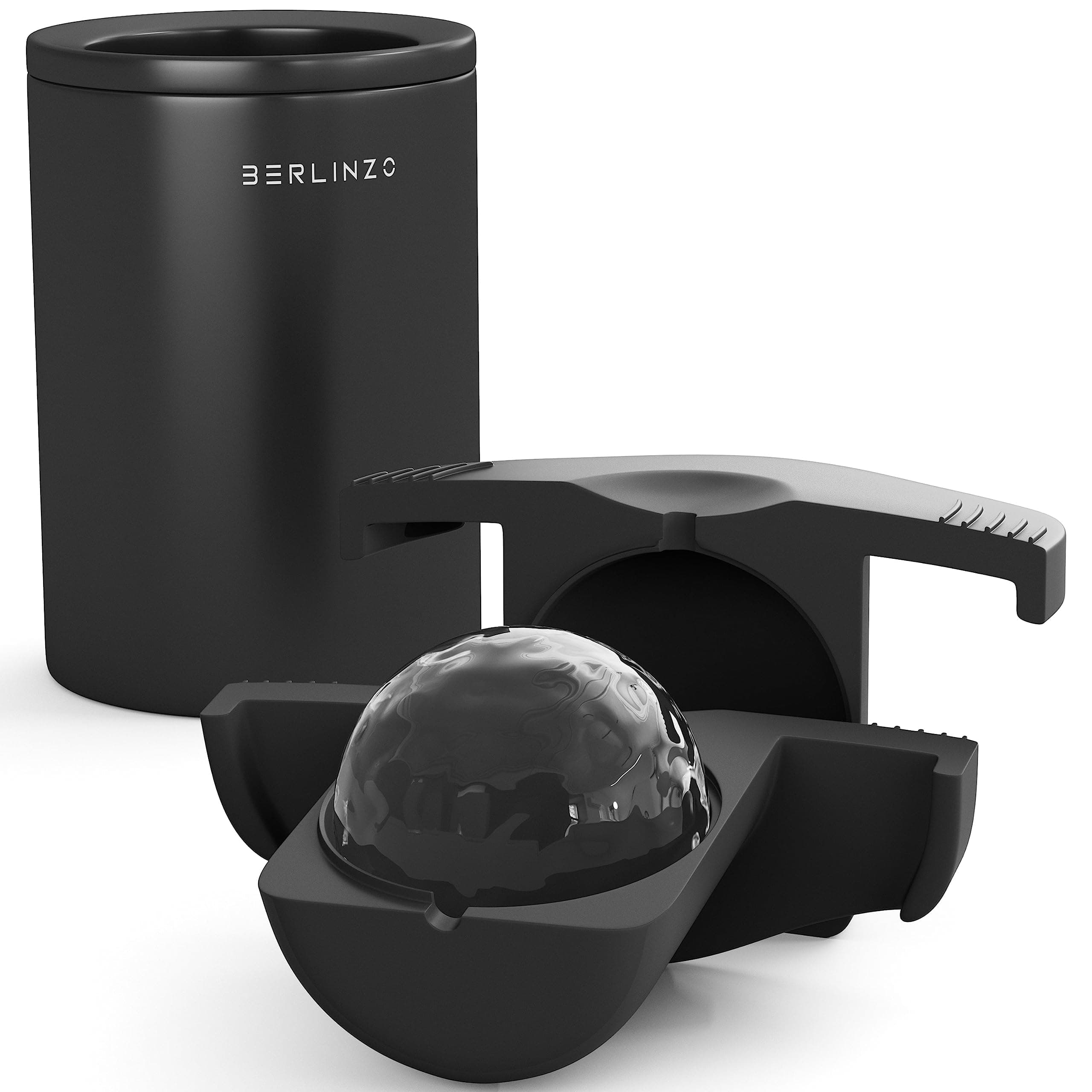 Premium Clear Ice Ball Maker Mold - Large 2.4 Inch Whiskey Sphere Ice Maker With Storage Bag