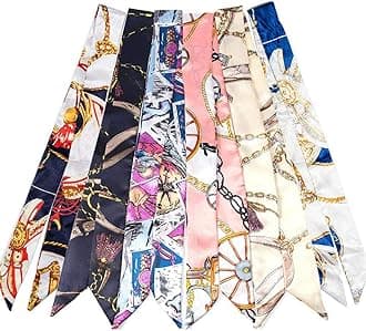 2/6/10Pack Scarf Bags for Women Handbag Scarfs Band Hair Neck Scarves Fashion Gifts