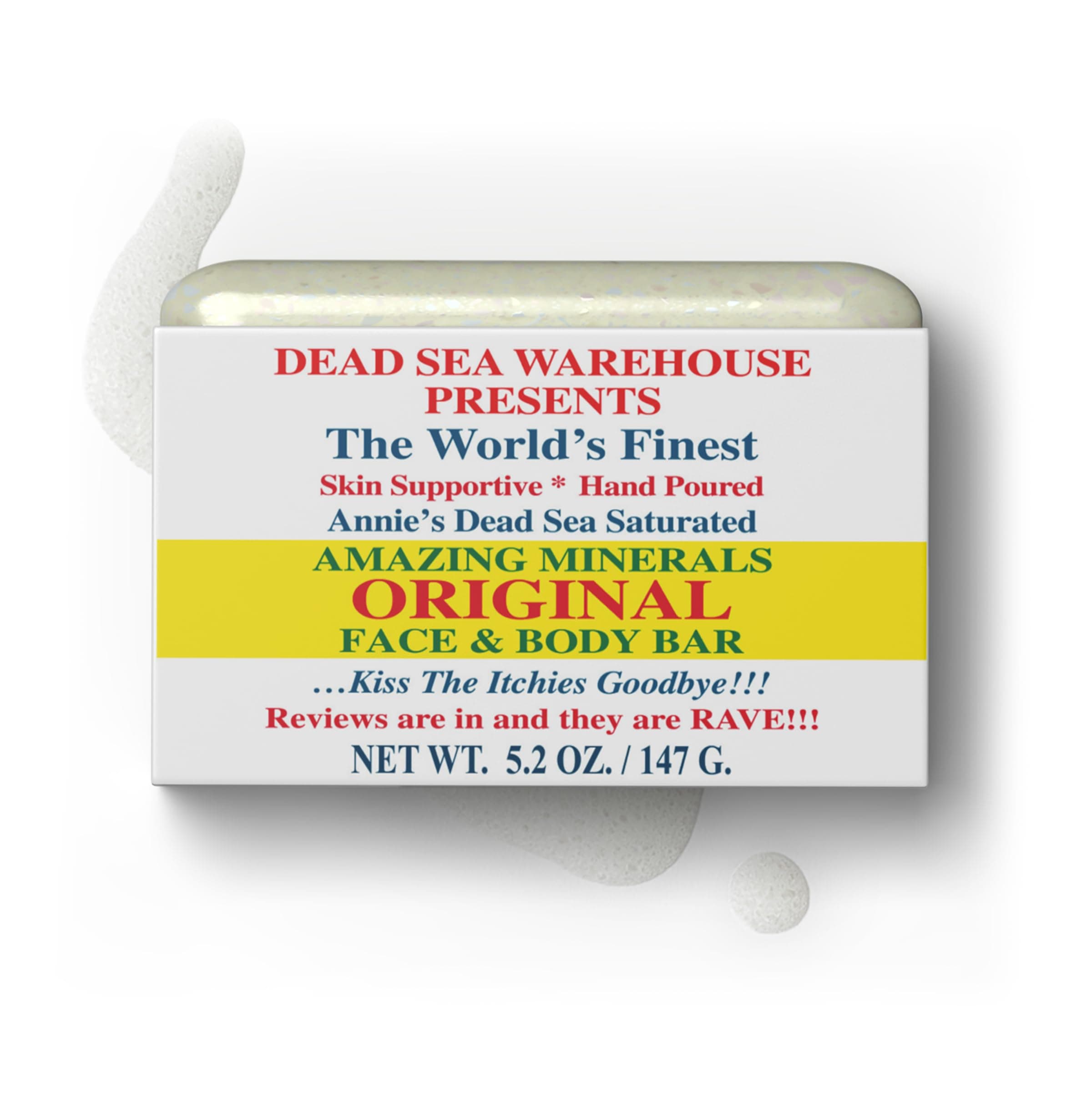 Dead Sea Warehouse, Soap Bar Mineral, 5.2 Ounce