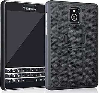 Nakedcellphone Nakedcellphone AT&T Blackberry Passport Case/Cover, Black Kickstand Case Slim Hard Shell Cover for AT&T Blackberry Passport (SQW100-3)