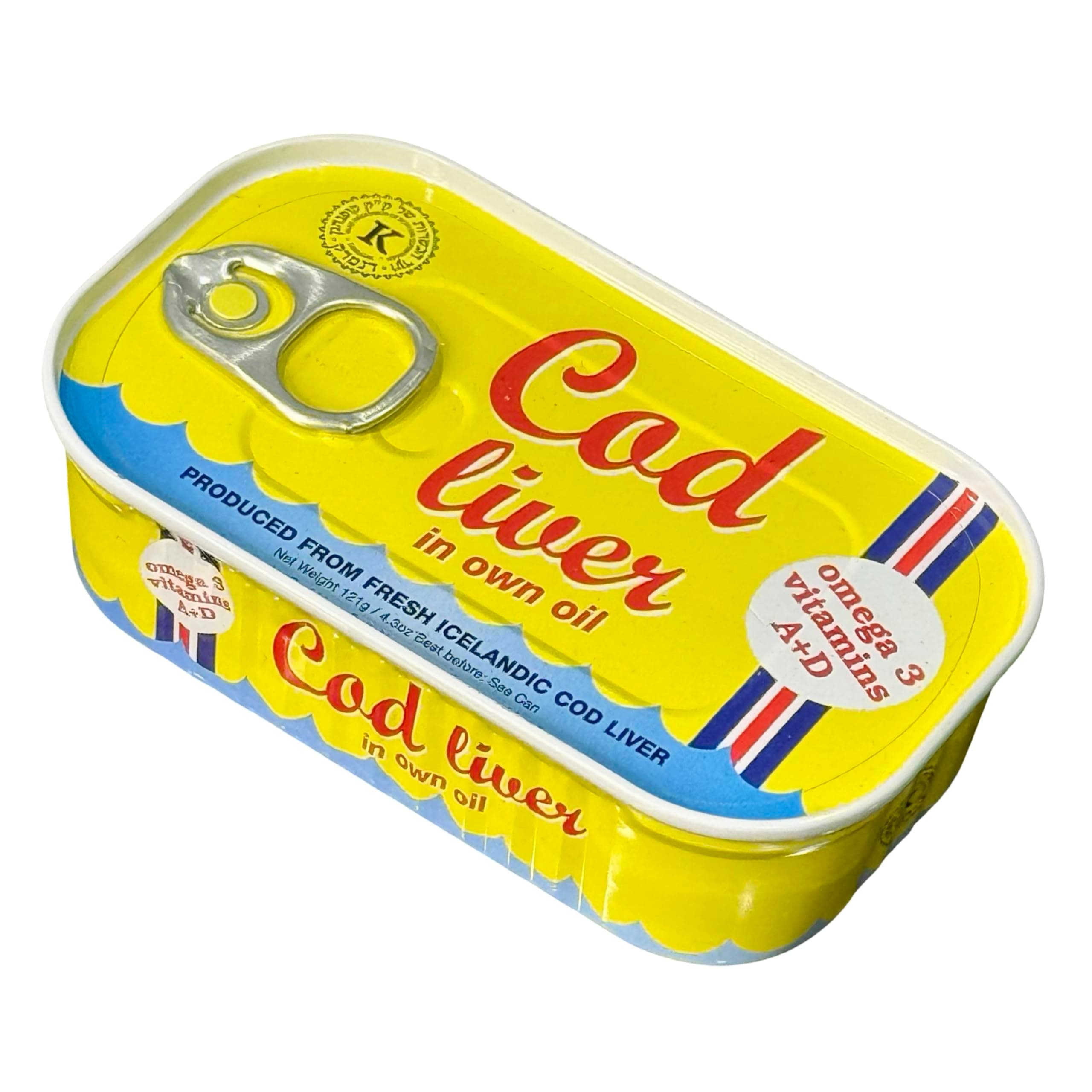 Cod Liver In Own Oil 4.3 oz. (Pack of 20)