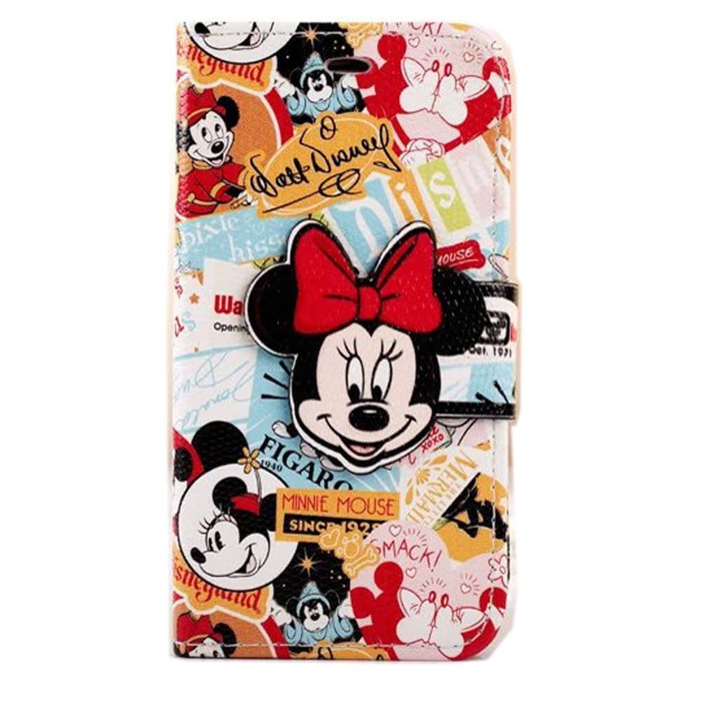 Cute 3D Minnie Mouse iphone 6s Case,iphone 6 Mickey Mouse Wallet Case,MODEFAN Folio Leather Stand [Wallet] Shell Cover with Card Holder for Apple iPhone 6 6S (4.7 inch)-Pattern 02