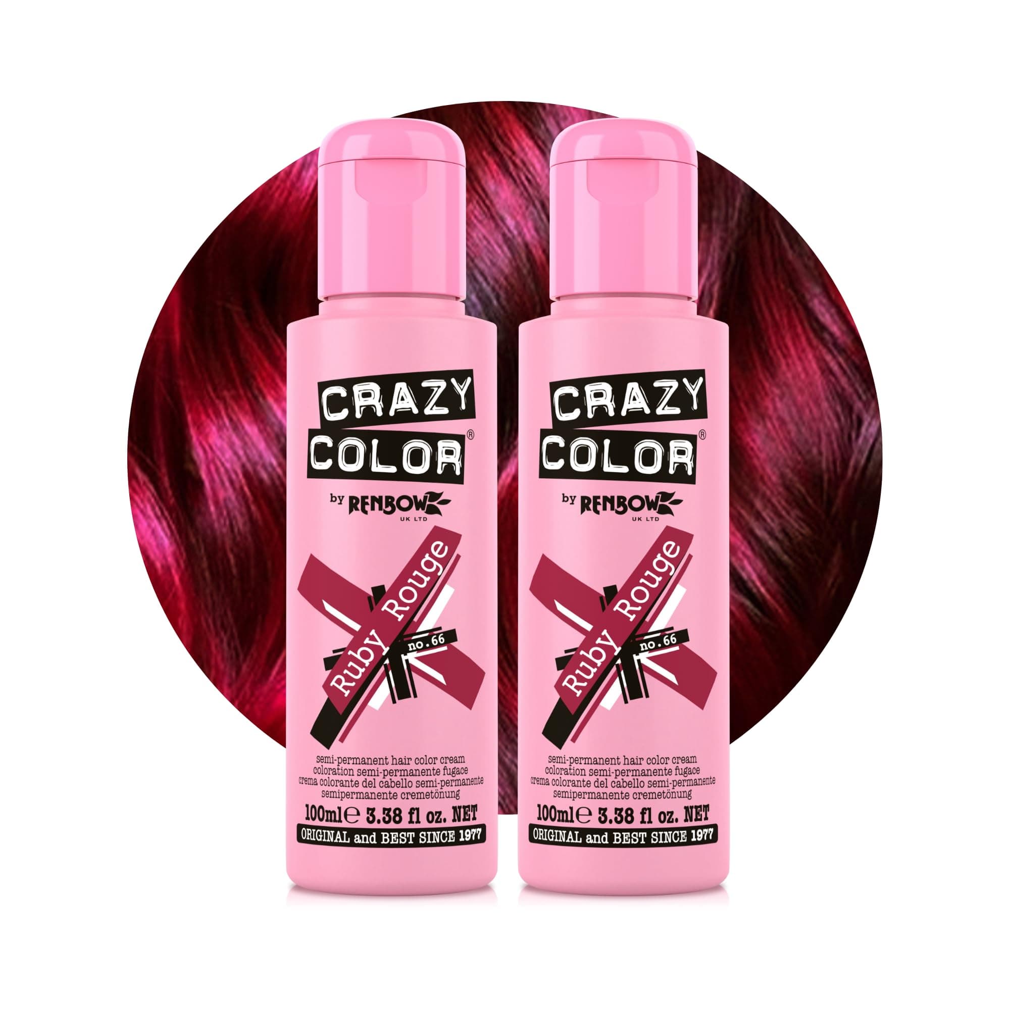 Semi-Permanent Ruby Rouge Hair Dye