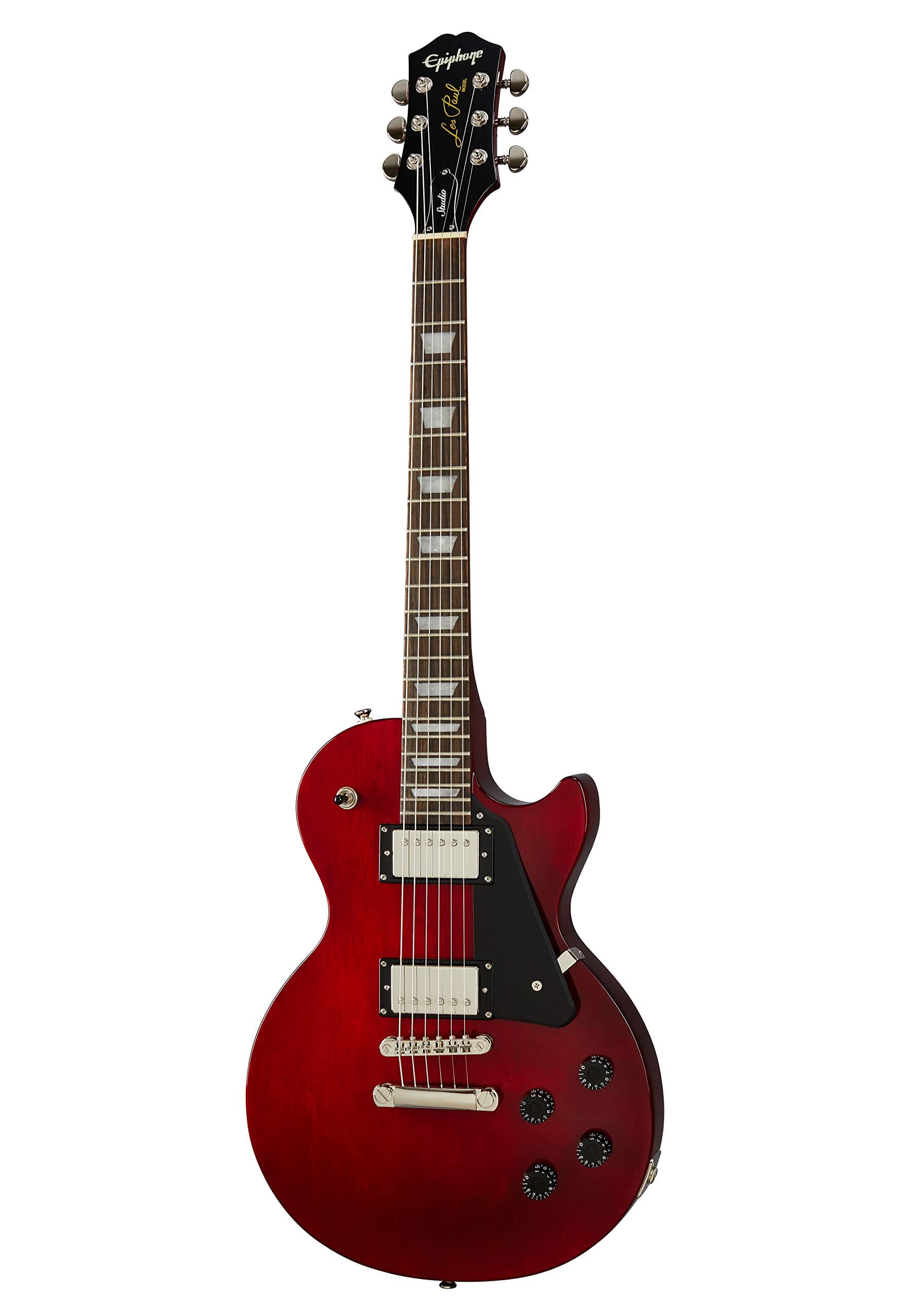 EpiPhone Maple Les Paul Studio 6 String Right Handed Electric Guitar, Inspired By Gibson Series, Wine Red