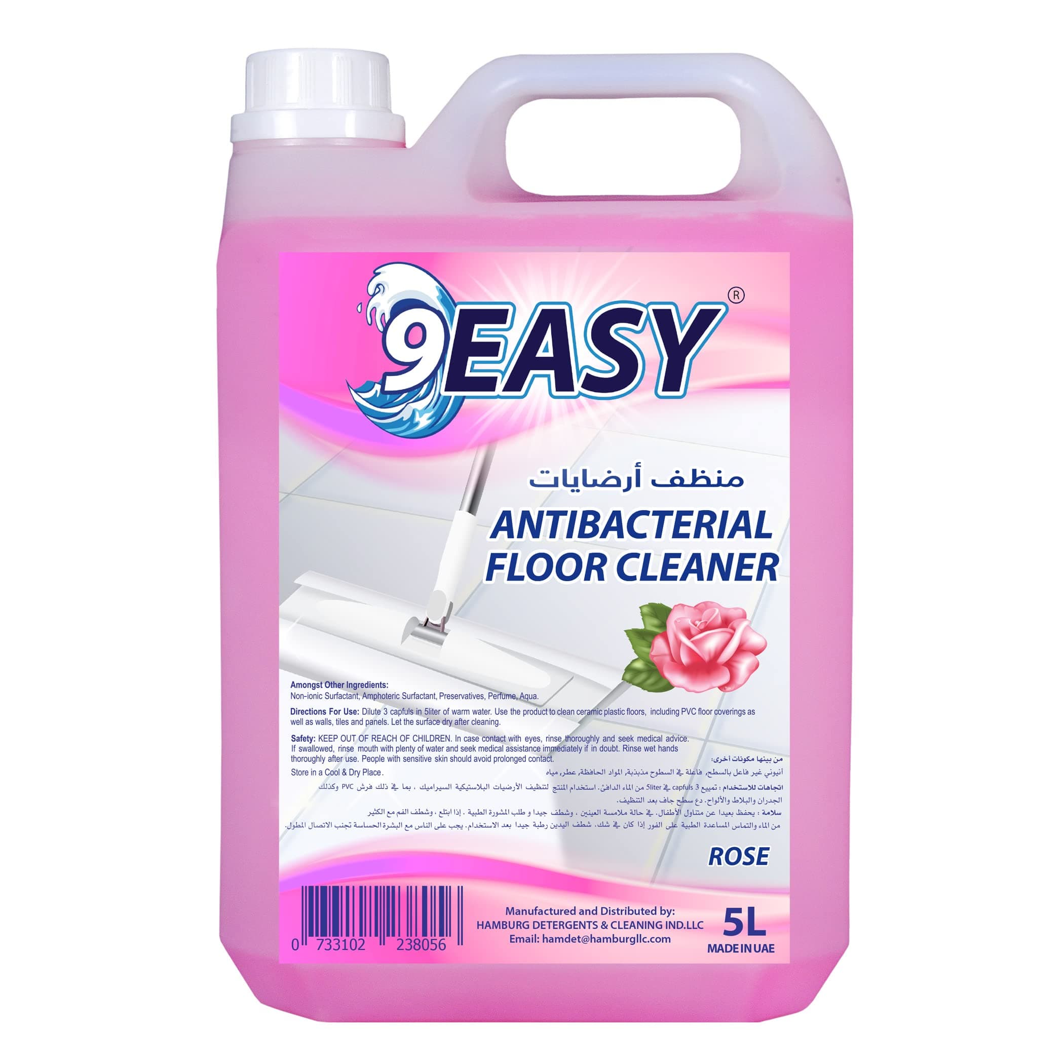 Antibacterial Floor Cleaner Rose 5L