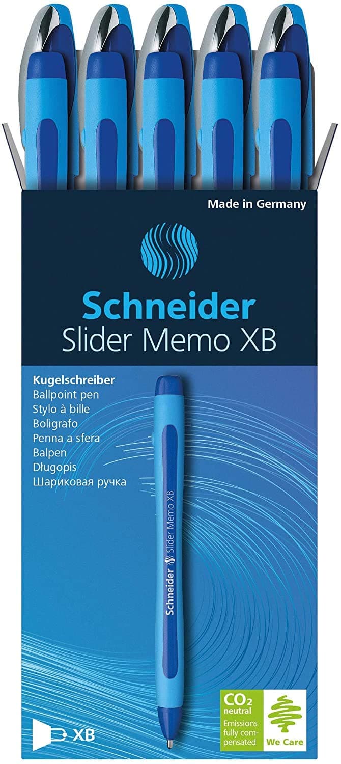 Slider Memo XB Ballpoint Pen, 10/Pack