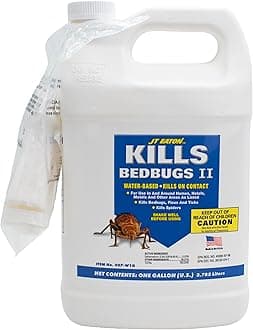 Kills Bedbugs II Spray, Water Base, Gallon with Sprayer – Professional-Grade Bed Bug Treatment – Water-Based Formula Safe for Mattresses, Furniture & Upholstery – Fast-Acting, Easy Application