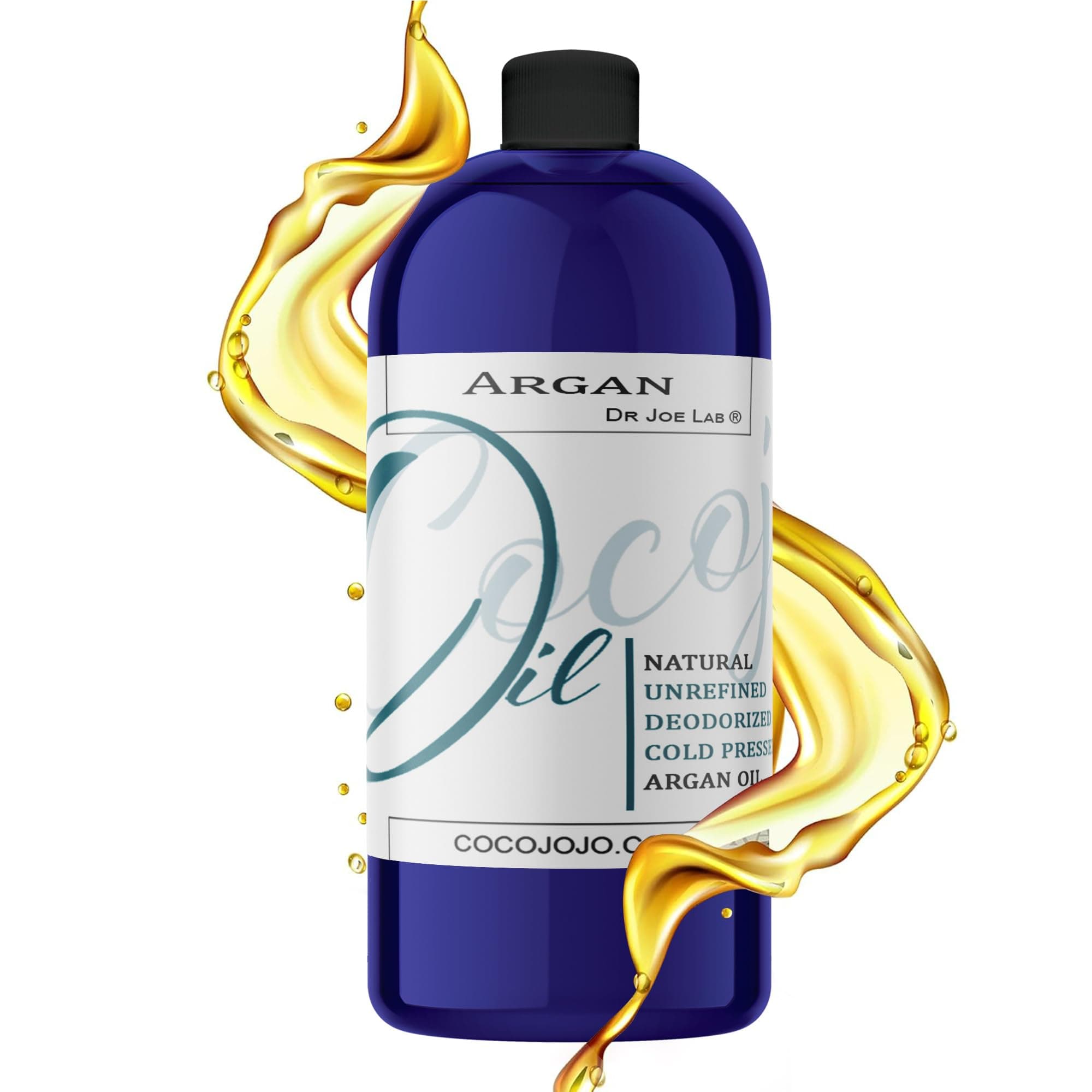 cocojojo 100% Pure Argan Oil Deodorized Refined Cold Pressed, 32 Fluid Ounce