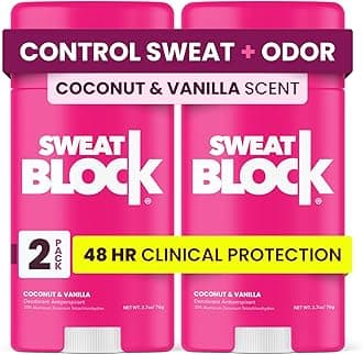 Clinical Strength Deodorant Antiperspirant for Women Coconut and Vanilla Scented 2 Pack 48 Hour Protection Against Sweat and Body Odor Gentle Daily Use Formula for Confidence and Freshness