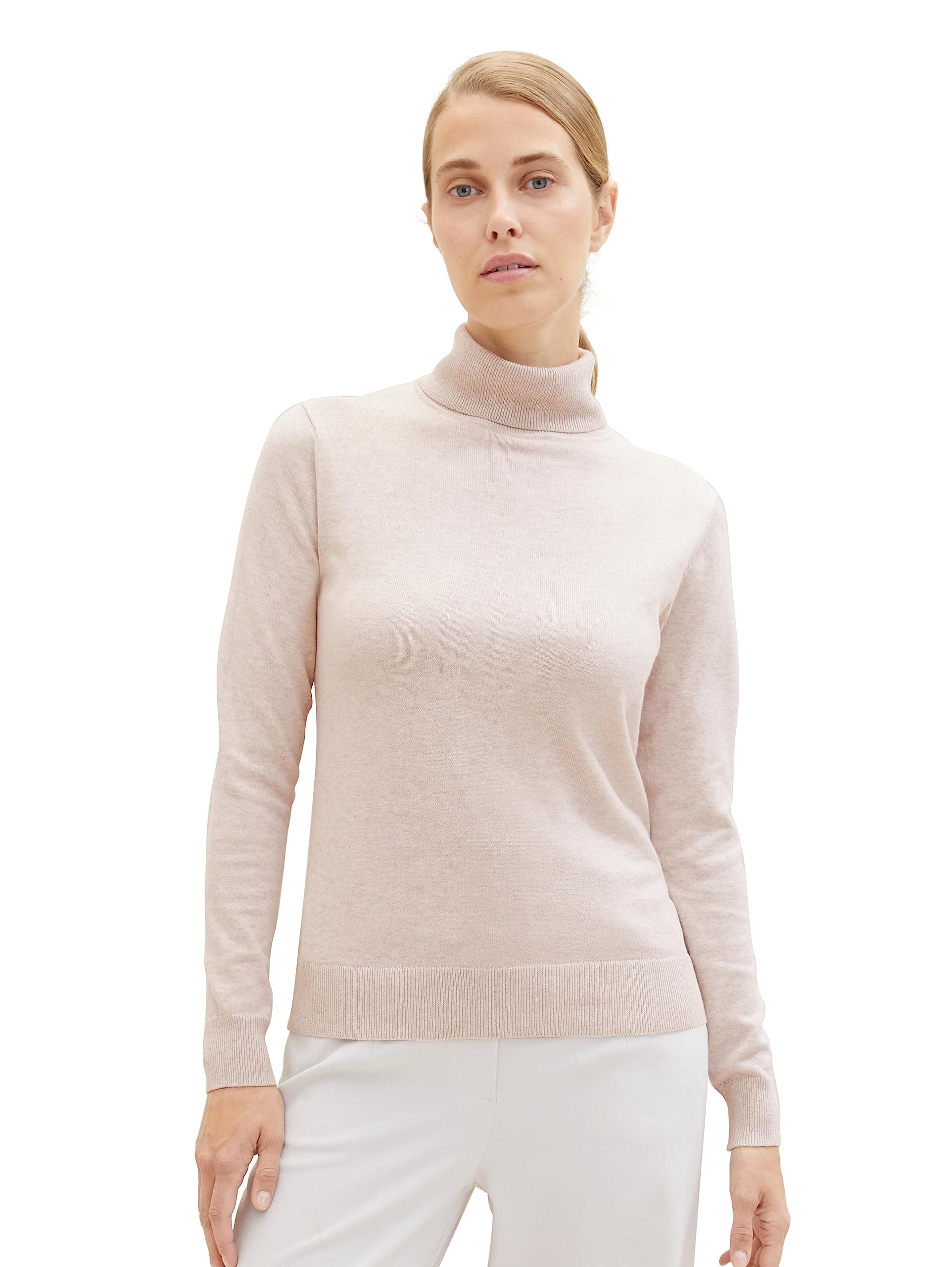 TOM TAILORWomen's 1039821 Basic Pullover with Turtleneck (Pack of 1)