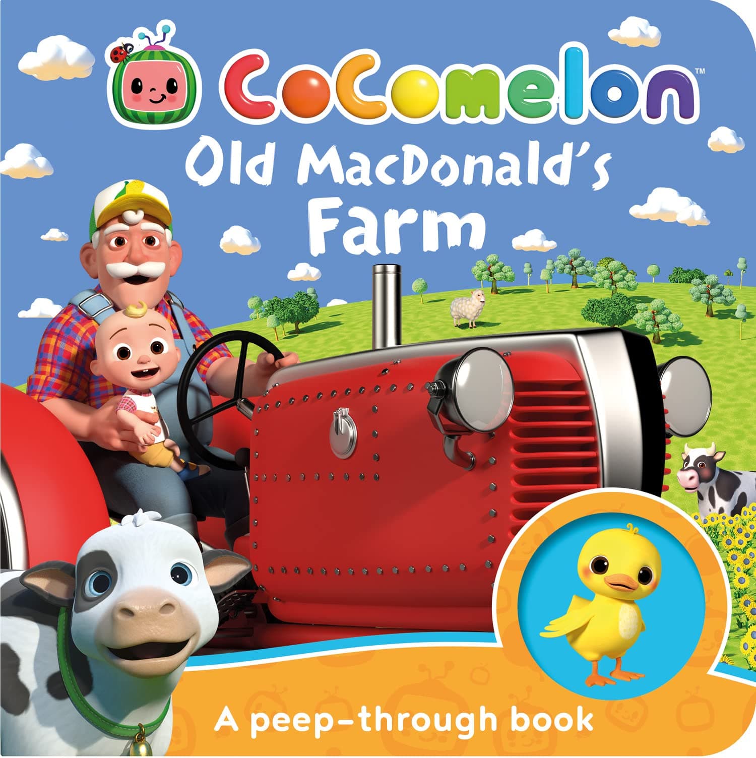 Cocomelon: Old MacDonald’s Farm: A peep-through book: Learn fun animal sounds with JJ and Grandpa in this interactive illustrated board book for kids aged 1, 2, 3 and 4 years
