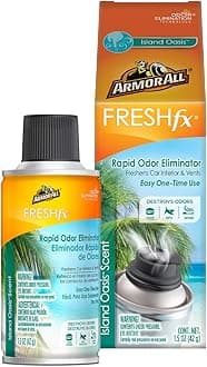 Fresh FX Smoke X Car Odor Eliminator Spray, Car Air Freshener Spray, Island Oasis Scent, 2 Oz