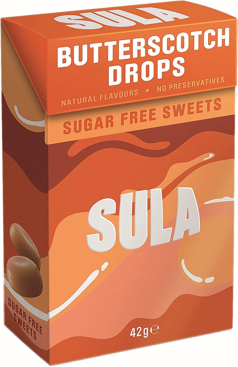 Sula Sugar Free Butterscoth Sweets 6 x 42g Multi Pack