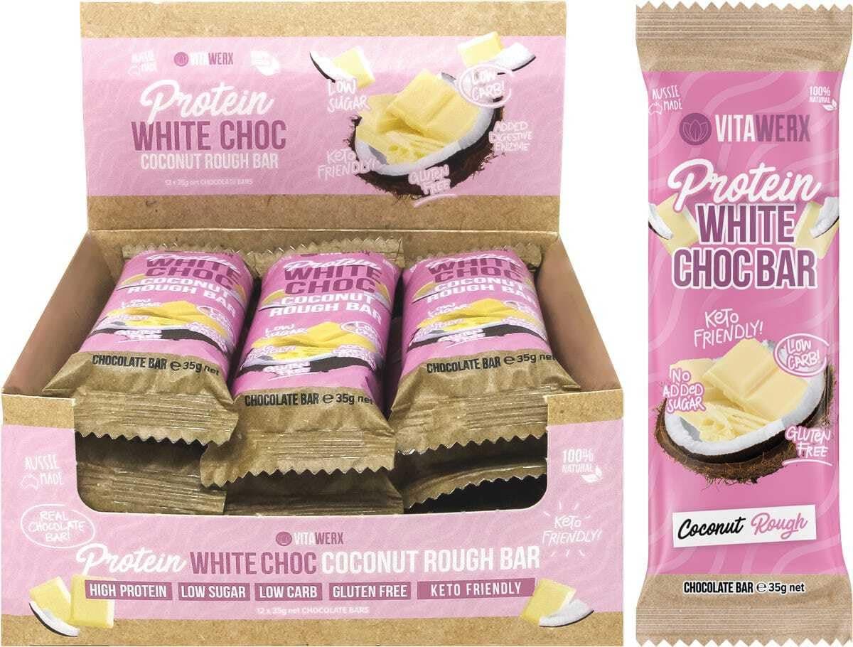 Protein White Chocolate Bar - Coconut Rough (35g)