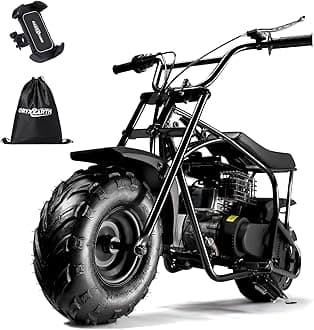 Oryxearth Mini Bike for Kids, 105CC 4-Stroke Kid Gas Powered Off-Road Pocket Pit Trail Motorcycle W/EPA Approved, Up to 28 Mph Weight Support 185 LBS, for Adults and Teens