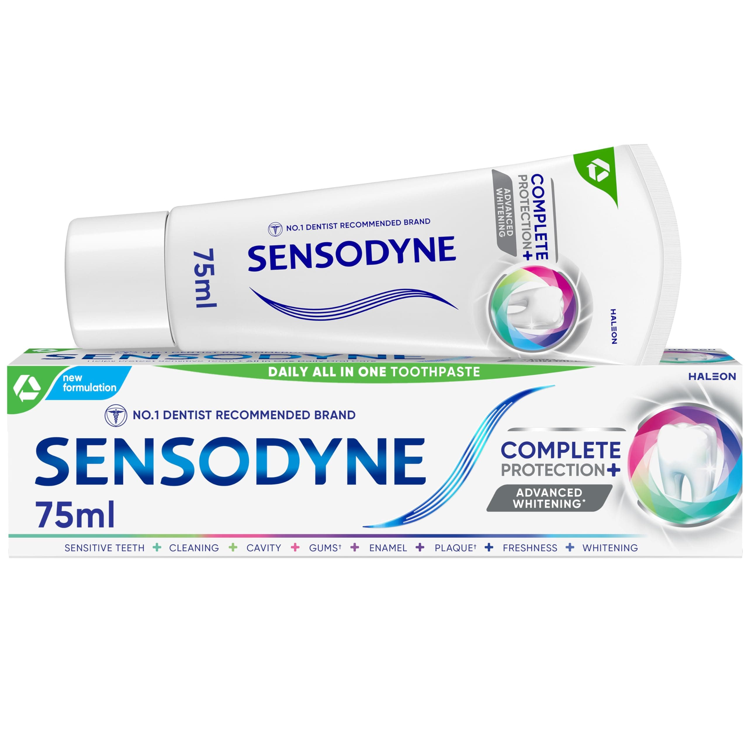 Toothpaste Complete Protection+, Daily Advanced Teeth Whitening Toothpaste, 75ml