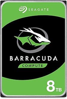 BarraCuda 8 TB Internal Hard Drive HDD – 3.5 Inch SATA 6 Gb/s, 5,400 RPM, 256 MB Cache for Computer Desktop PC (ST8000DMZ04/004)