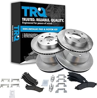 Premium Metallic Brake Pad & Rotor Front & Rear for Cadillac Chevy GMC