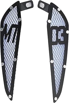 KIMISS 2PCS Motorcycle Fuel Air Intake Trim, Aluminum Gas Side Frame Trim Cover Replacement for MT03 2020‑2021(Blue)