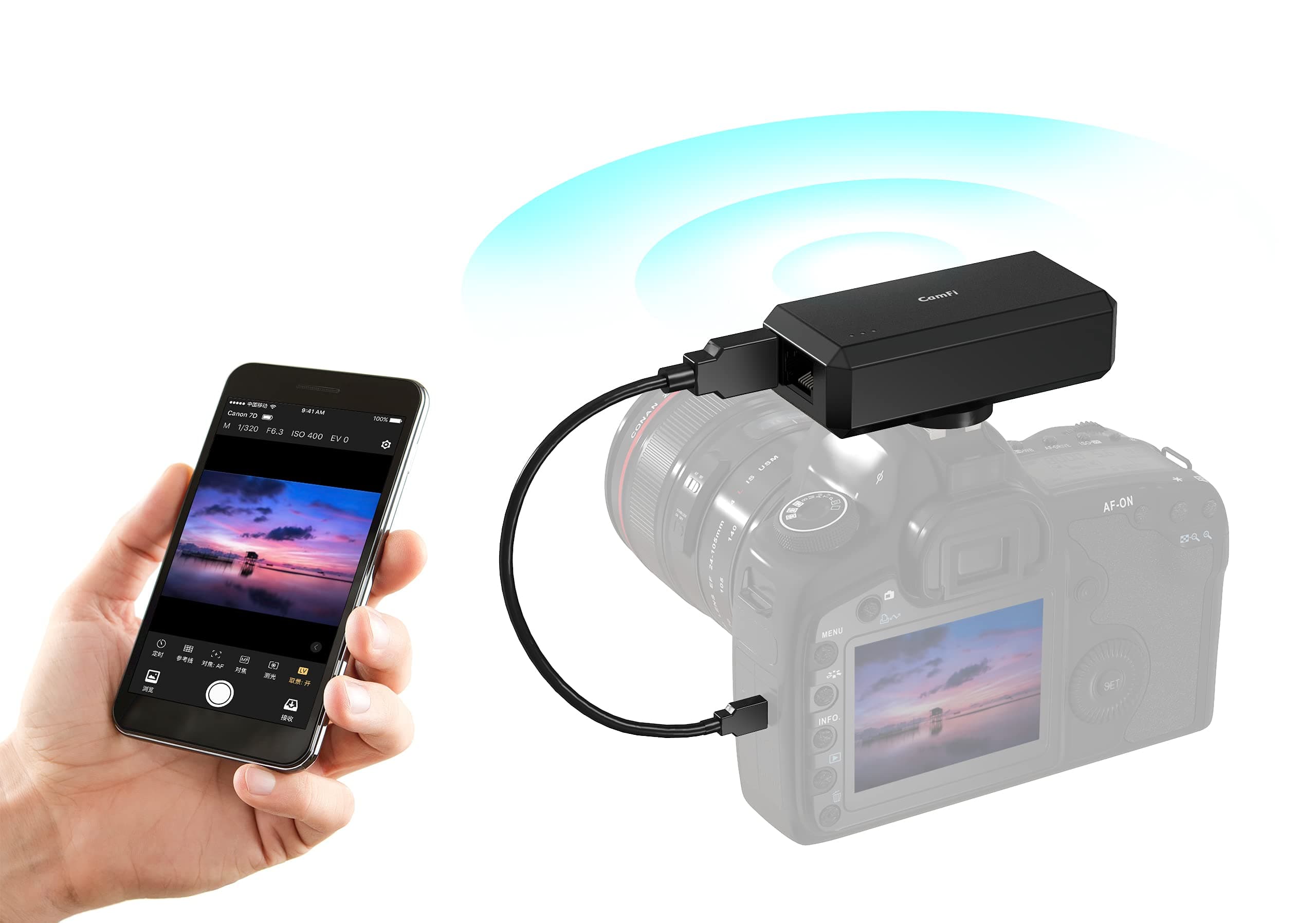 CF102 Remote Control, Camera Assistant DSLR Remote Control Zoon Control Aperture Shutter, High-Speed Photography