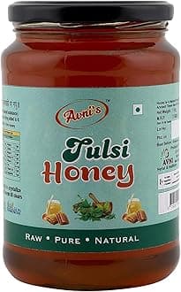 Avni's Tasty Healthy Tulsi & Ajwain Honey Combo | Unprocessed | Unpasteurised | No Preservatives | Pack of 2 (1 Kg, Each)