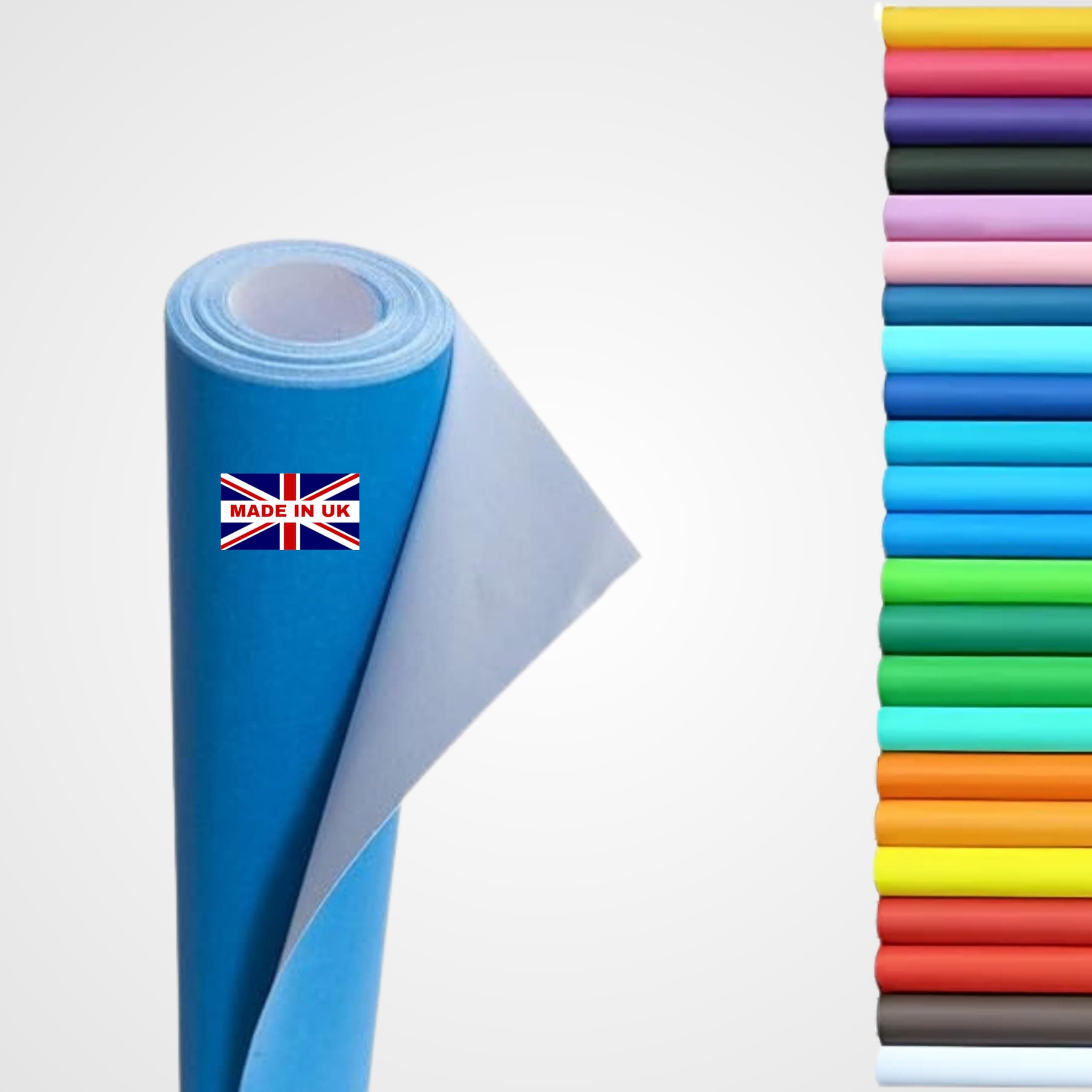 Wrapping Paper roll, Large Display Poster Paper Roll, Backing Paper 10m x 76cm - 80gsm Art, School Craft, Packing, Table Runner, Notice Boards, Drawing, Painting, Backdrop, Kraft Paper. (Azure)