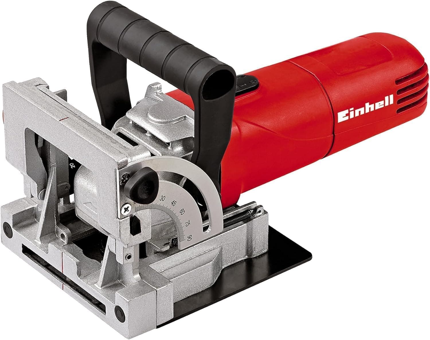 Einhell Biscuit Jointer 860W Plate Joiner with 100mm Mini Circular Saw Cutter, Variable Cutting Depth (Max 14mm), with Dust Extraction for Woodworking TC-BJ 900