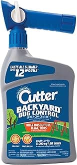 Cutter Backyard Bug Control Spray Concentrate, Mosquito Repellent, Kills Mosquitoes, Fleas & Listed Ants, 32 fl Ounce
