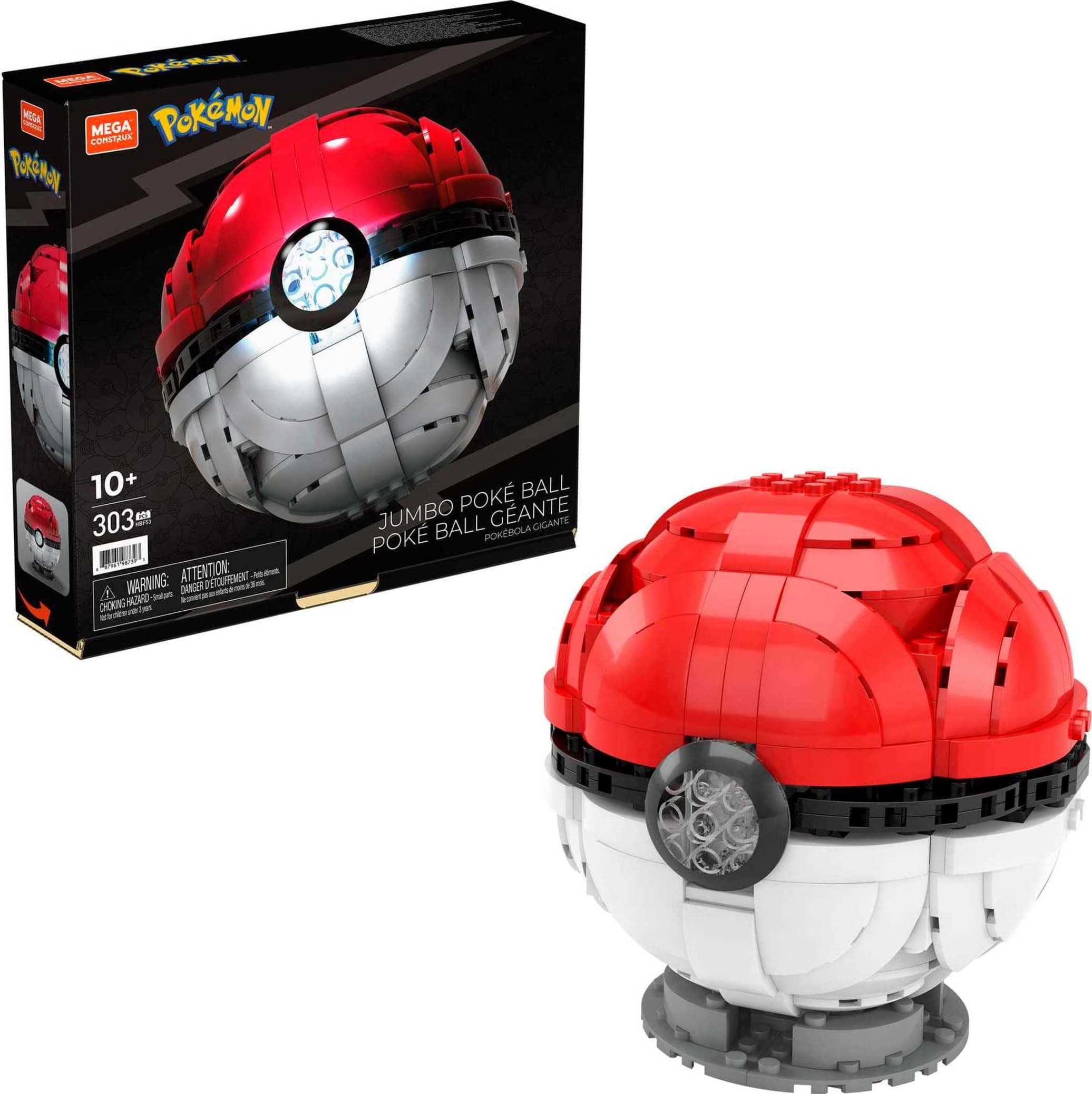 Mega Construx Pokémon Jumbo Poké Ball Construction Set, Building Toys for Kids
