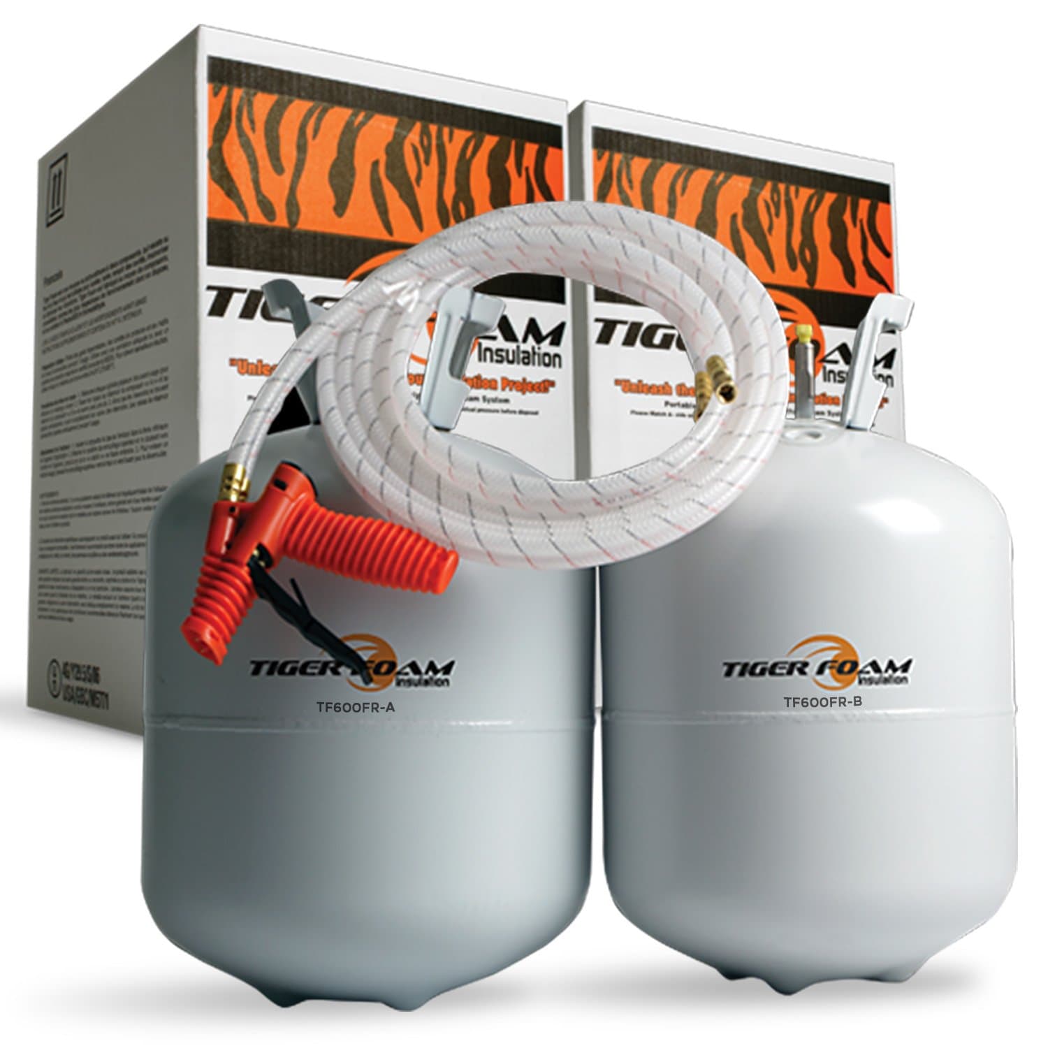 Tiger Foam E-84 Fast Rise 600 Bd/Ft Spray Foam Insulation Kit
