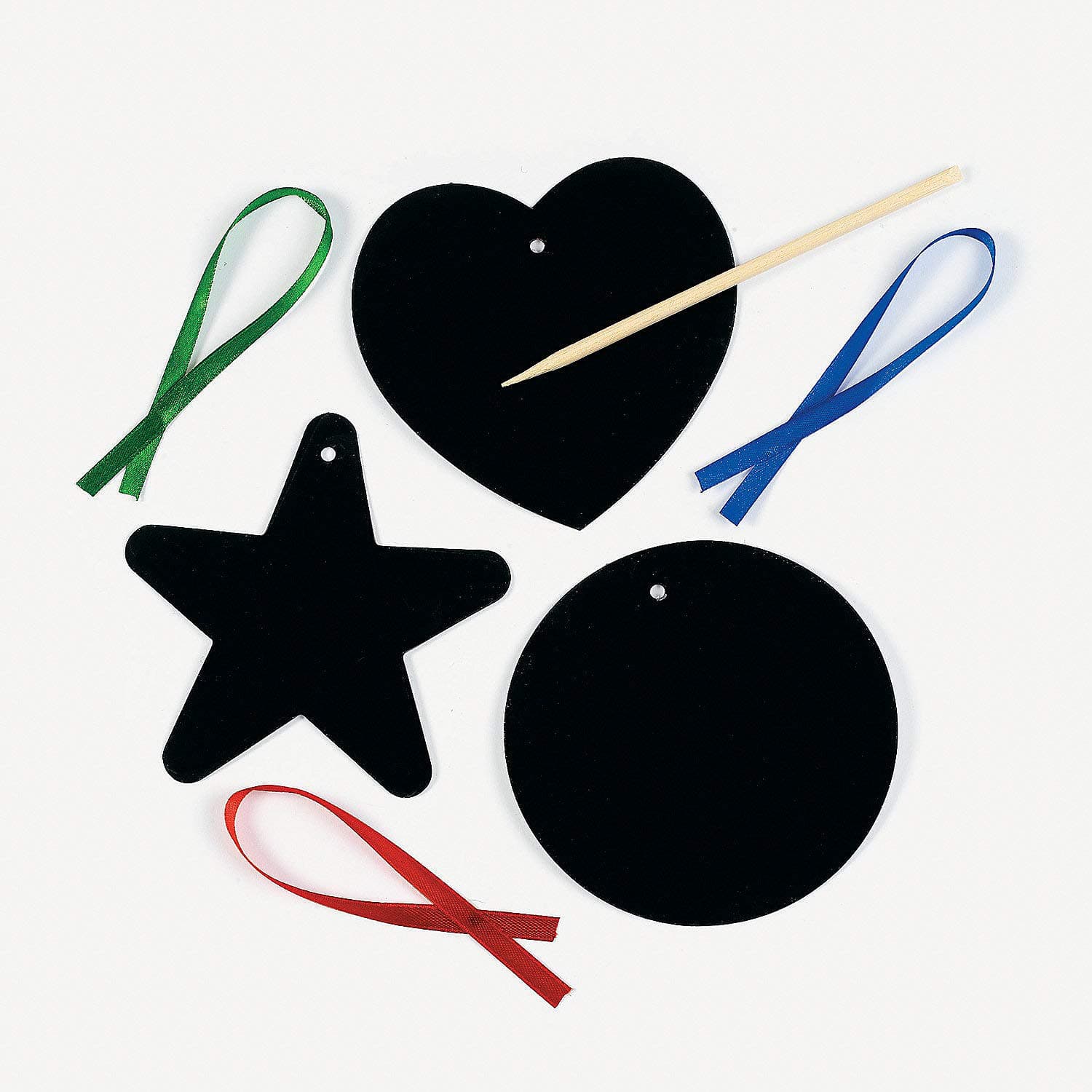 Fun Express Magic Color Scratch Ornaments Craft Kit (24 Piece) Toy