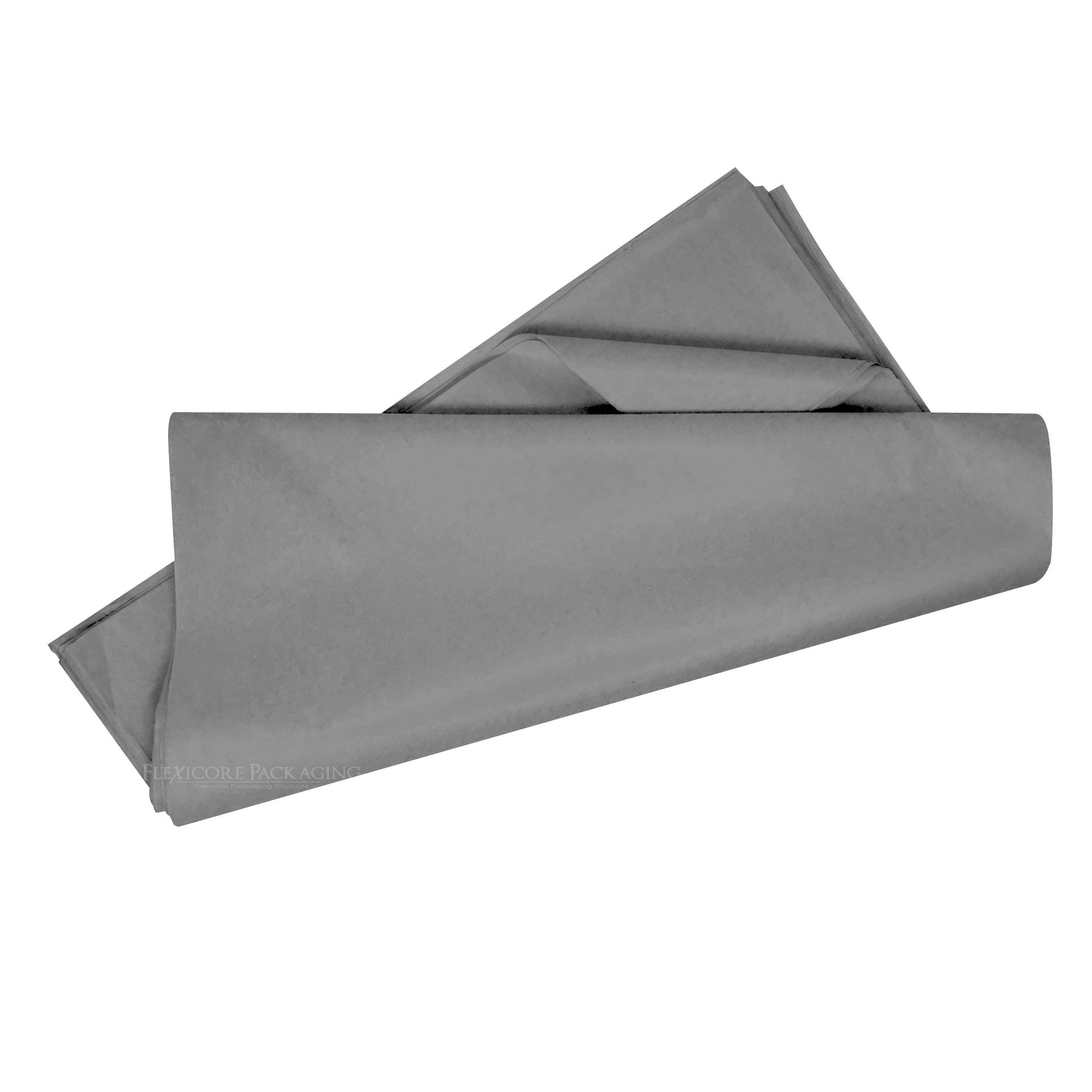 Flexicore Packaging Gray Gift Wrap Tissue Paper Size: 20 Inch X 30 Inch | Count: 48 Sheets | Color: Gray