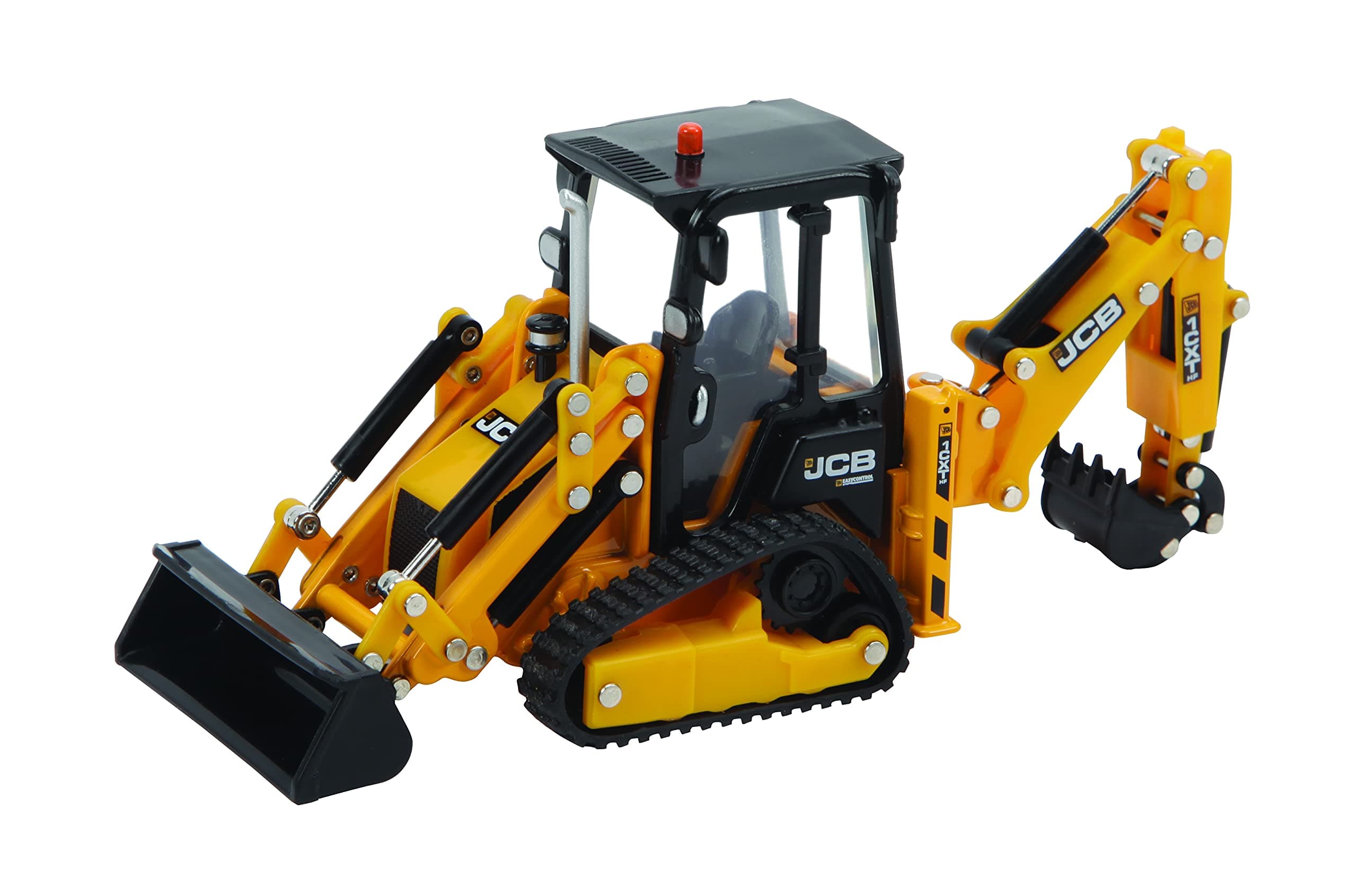 JCB Farm Tractor, Tracked Backhoe Loader, 1:32 JCB 1CXT Truck, Collectable Tractor, 1:32 Scale Farm Toys, Suitable for Collectors and Kids, 3 Year Plus