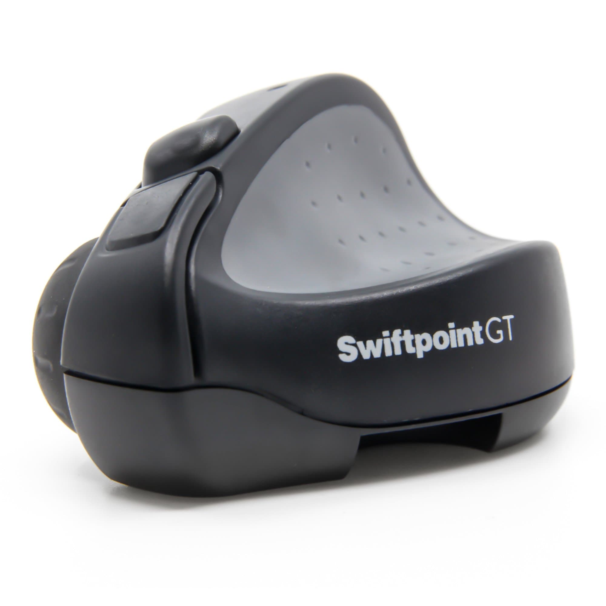 Swiftpoint GT Wireless Ergonomic Remote Desktop Travel Mouse with Bluetooth, Quick Recharge, 1250 DPI