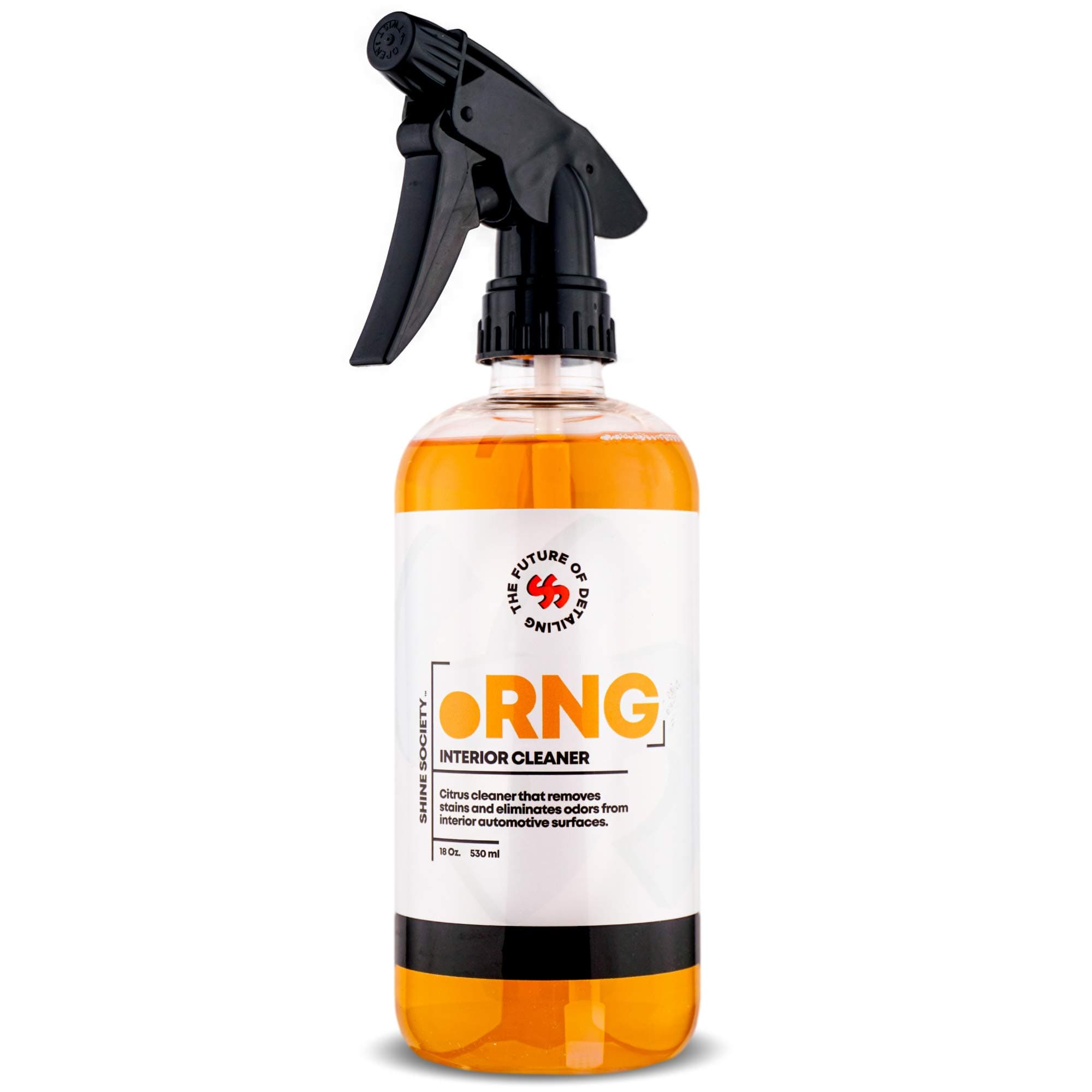 oRNG Interior Cleaner, 100% All Natural Extra Strength Formula, For Use On Upholstery, Vinyl, Leather, Plastic, and Most Car Surfaces (18 oz.)