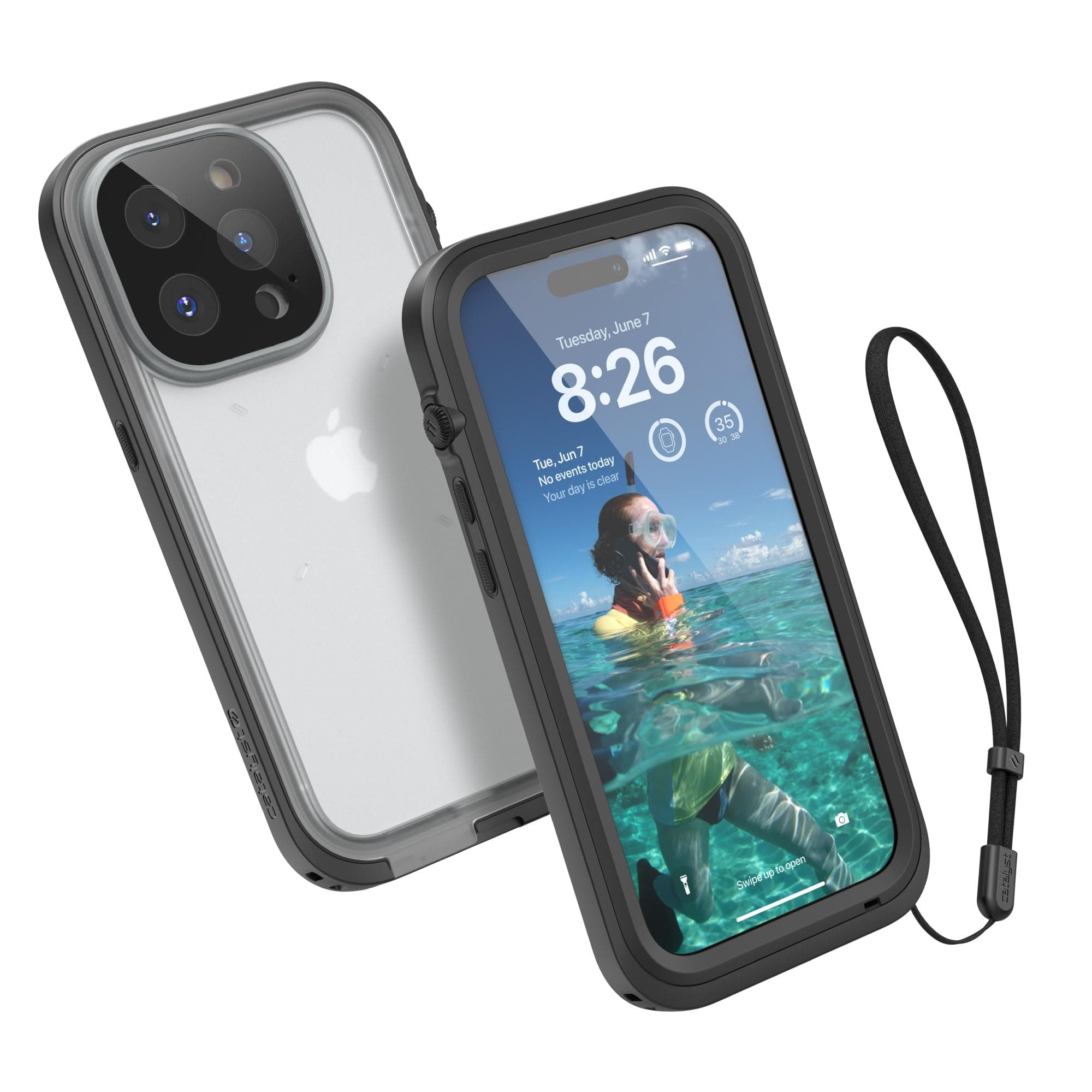 Total Protection Case for iPhone 14 Pro - 5X More Waterproof iPhone Case, Highly Responsive Screen and Face id, Survives up to 65% Higher Drops Black