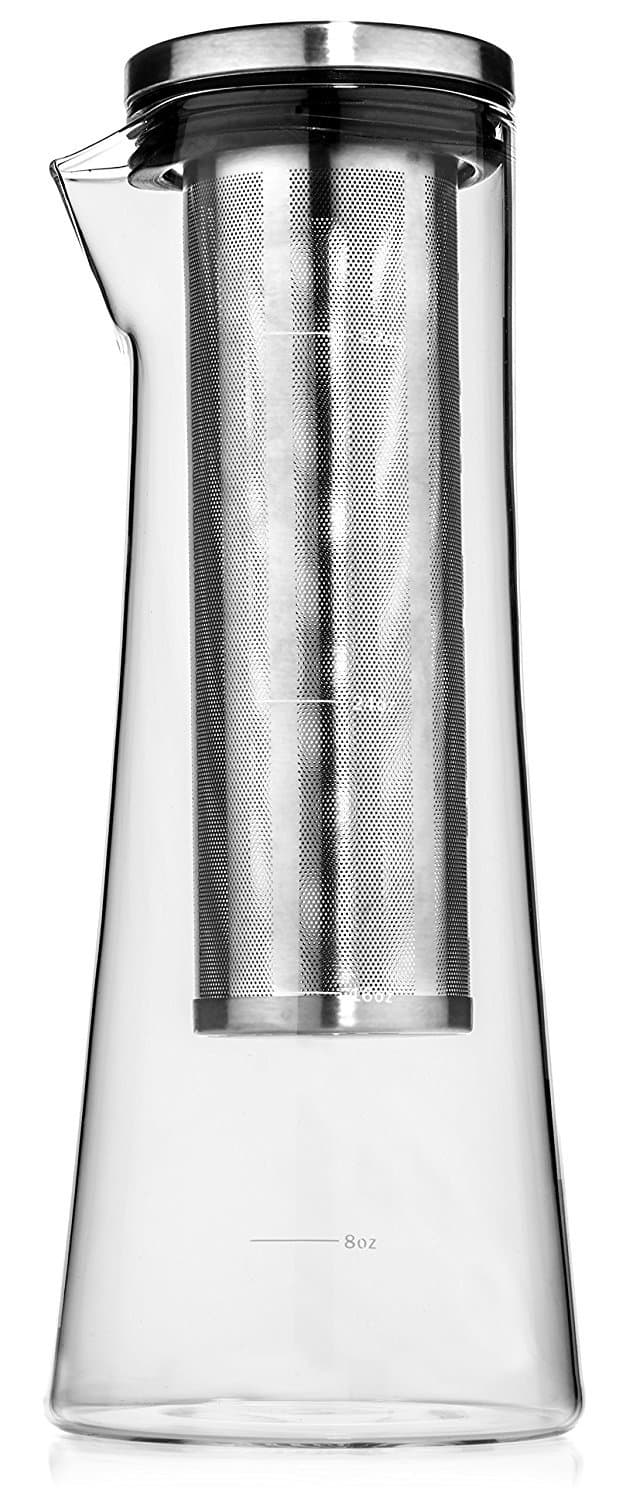 Maya & Ethan Cold Brew Coffee Maker and Loose Leaf Tea Infuser, 32 ounces