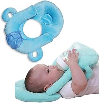 Synlark® New Born Baby Portable Self- Nursing Feeding Multi-Function Support Baby Cushion Infant Pillow (Sky-Blue)