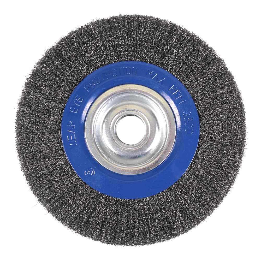 183040B - 10" x 1" x 2", 1/2", 5/8" Crimped Wire Wheel, .014 Carbon Steel
