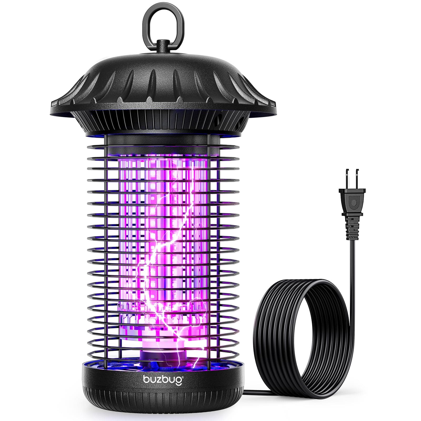 Buzbug Outdoor LED Mosquito Killer Light, Durable, Low Consumption, 10 Year Lifespan, Instant Electric Fly Lamp for Garden, Yard, Patio, Interior, Kitchen