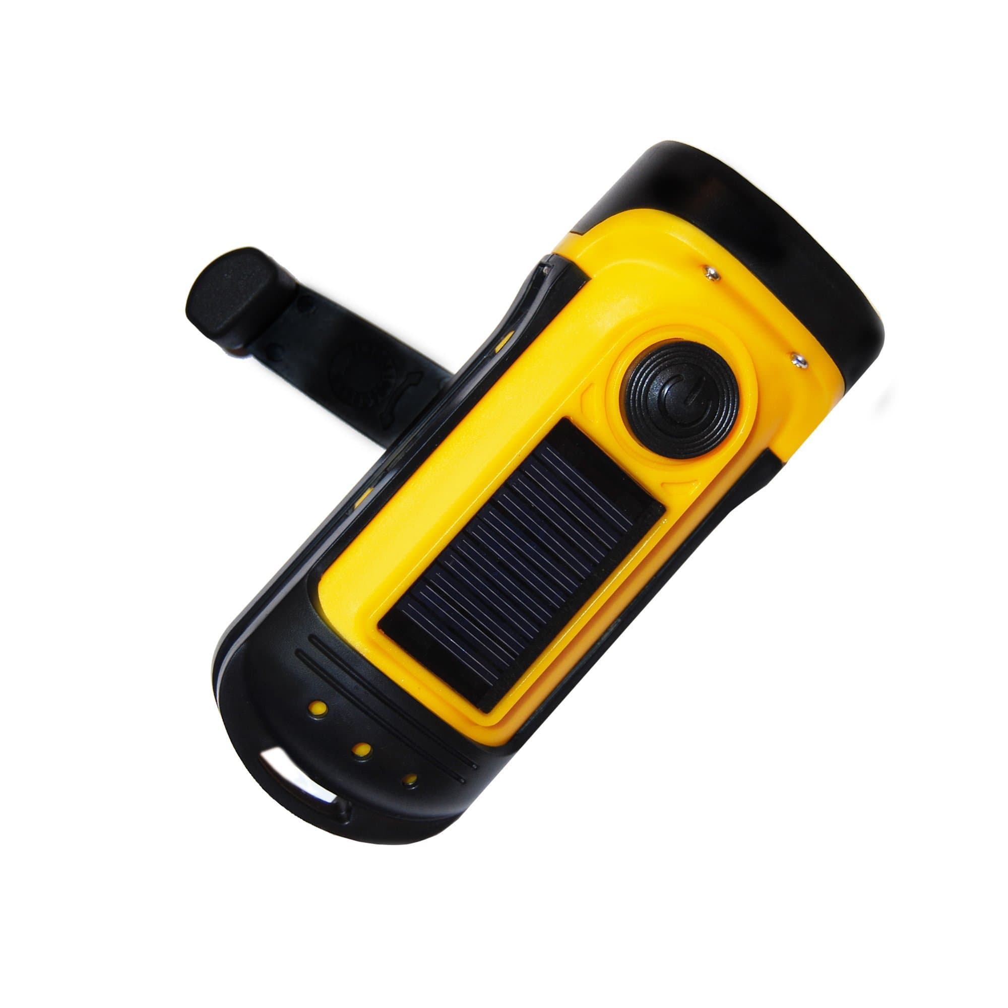 Hand Crank Solar Powered Flashlight: Rechargeable Survival Gear LED Self Powered Charging Torch & Dynamo - Best for Fishing Boating Hiking Backpack Camping Safety Weather Emergency Pack